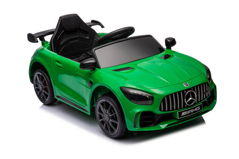 Lasten sähköauto Mercedes GT R, vihreä hinta ja tiedot | Lasten sähköautot | hobbyhall.fi