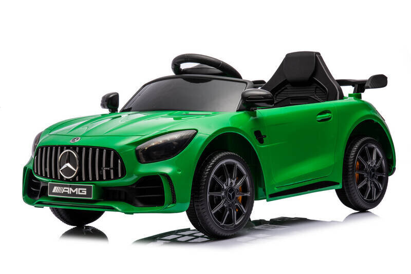 Lasten sähköauto Mercedes GT R, vihreä hinta ja tiedot | Lasten sähköautot | hobbyhall.fi