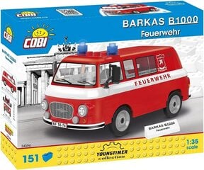 COBI Youngtimer Barkas B1000 Feuerwehr 150kl 24594 hinta ja tiedot | LEGOT ja rakennuslelut | hobbyhall.fi