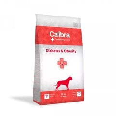 Calibra Veterinary Diets Diabetes & Obesity kaikenrotuisille aikuisille koirille, 12 kg hinta ja tiedot | Calibra Koirat | hobbyhall.fi