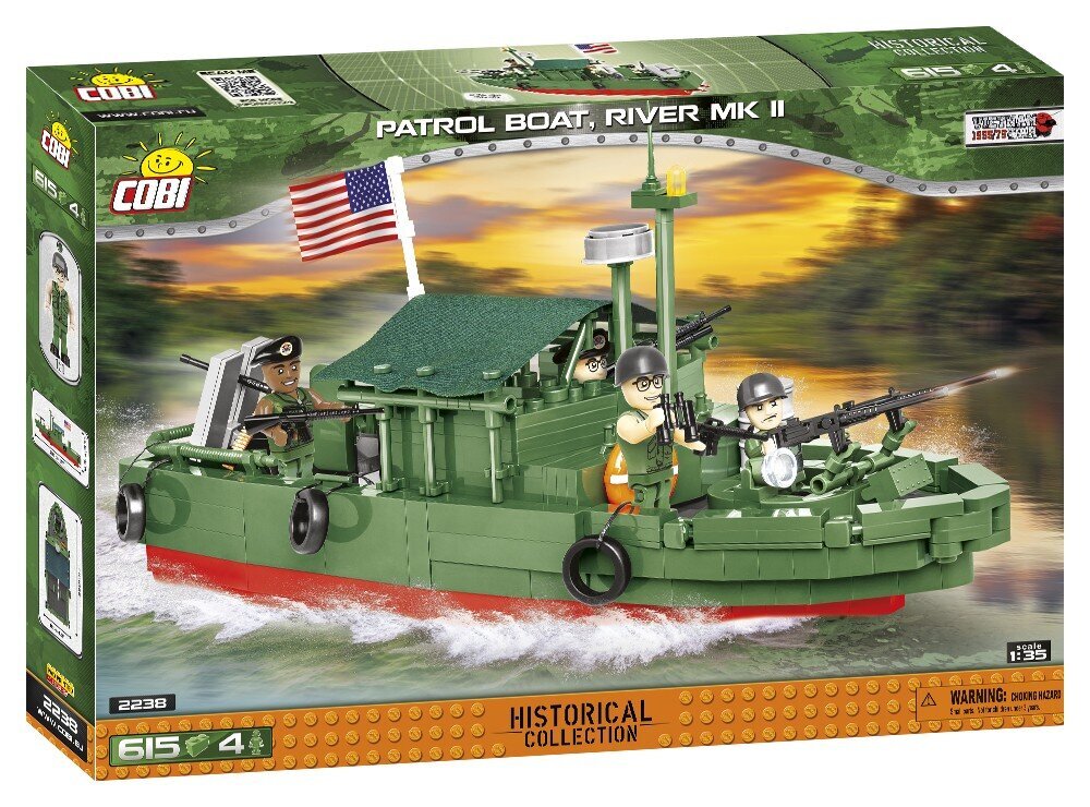 COBI HC Vietnam War PatrolBoatRiver MKII 618kl 2238 hinta ja tiedot | LEGOT ja rakennuslelut | hobbyhall.fi