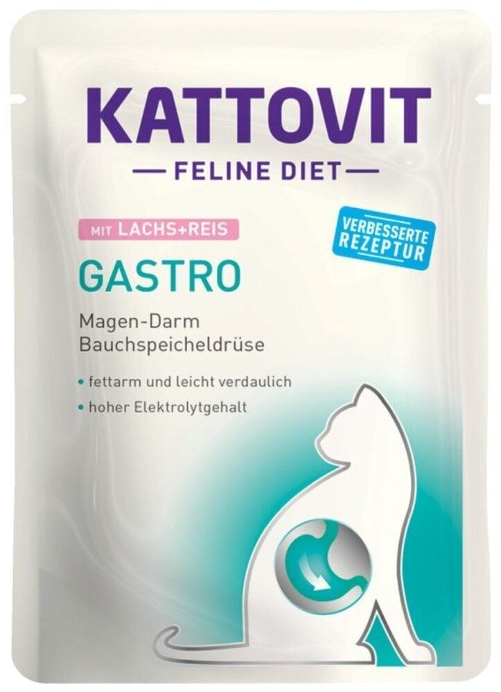 Kattovit Feline Diet Gastro setti aikuisille kissoille, 12x85 g hinta ja tiedot | Kissanruoka | hobbyhall.fi