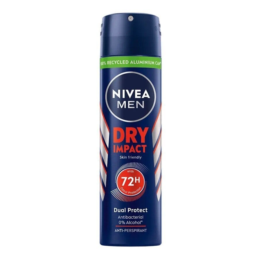 Antiperspirantti Nivea Men Dry Impact miehille, 150 ml hinta ja tiedot | Deodorantit | hobbyhall.fi