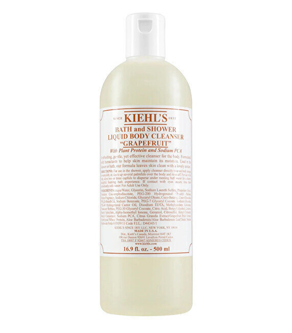 Vartalonpesuaine Kiehl's Grapefruit Bath and Shower Liquid Body Cleanser, 500 ml hinta ja tiedot | Suihkusaippuat ja suihkugeelit | hobbyhall.fi