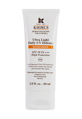 Voide kuivalle iholle Kiehl's Ultra Light Daily UV Defense SPF 50 PA++++, 60 ml hinta ja tiedot | Aurinkovoiteet | hobbyhall.fi