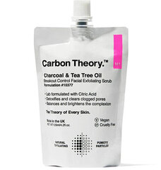 Kasvojen kuorinta-aine Carbon Theory Charcoal &amp; Tea Tree Oil Breakout Control, 125 ml hinta ja tiedot | Kasvojen puhdistusaineet | hobbyhall.fi