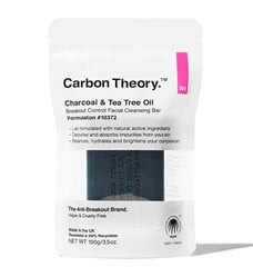Kasvosaippua Carbon Theory Charcoal &amp; Tea Tree Oil Breakout Control Facial, 100 g hinta ja tiedot | Saippuat | hobbyhall.fi