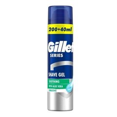 Parranajogeeli Gillette Soothing Sensitive Series, 240 ml hinta ja tiedot | Parranajo ja karvanpoisto | hobbyhall.fi