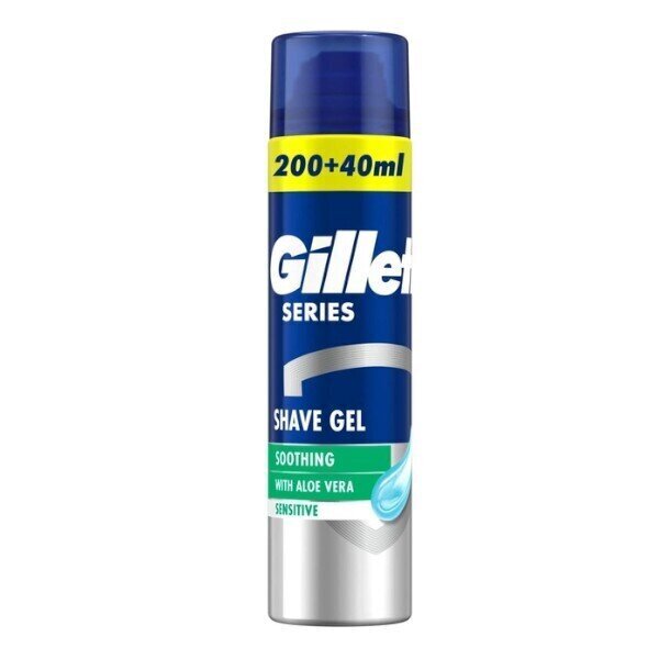 Parranajogeeli Gillette Soothing Sensitive Series, 240 ml hinta ja tiedot | Parranajo ja karvanpoisto | hobbyhall.fi