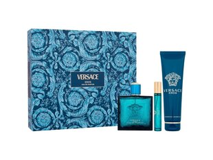 Kosmetiikkasetti Versace Eros Man miehille: Eau de Parfum EDP, 100 ml + suihkugeeli, 150 ml + Eau de Parfum EDP, 10 ml hinta ja tiedot | Naisten hajuvedet | hobbyhall.fi