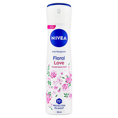 Suihkutettava antiperspirantti Nivea Floral Love, 150 ml hinta ja tiedot | Deodorantit | hobbyhall.fi