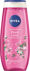 Suihkugeeli Nivea Floral Love, 250 ml hinta ja tiedot | Suihkusaippuat ja suihkugeelit | hobbyhall.fi