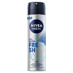 Suihkutettava antiperspirantti Nivea Men Ultra Fresh miehille, 150 ml hinta ja tiedot | Nivea Hygieniatuotteet | hobbyhall.fi