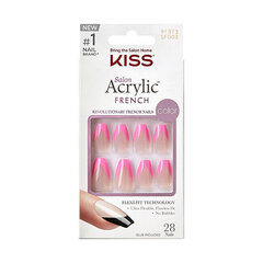Tekonivelsarja Kiss Salon Acrylic French Color Squared, 28 kpl hinta ja tiedot | Kiss Hajuvedet ja kosmetiikka | hobbyhall.fi
