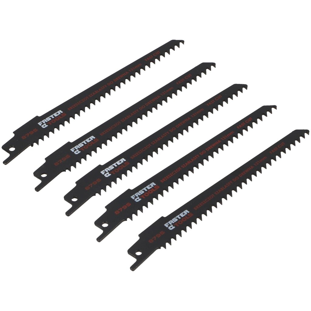 Varasahanterät 5 kpl puulle 150x19x1,2 mm FASTER TOOLS (8795). hinta ja tiedot | Sahat ja sirkkelit | hobbyhall.fi