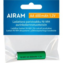 Ladattava akku Airam Ni-Mh, AA, 600 mAh hinta ja tiedot | Paristot | hobbyhall.fi