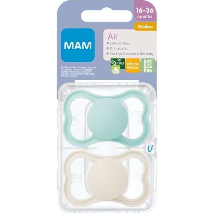 Tutti Mam Air Neutral Natural Rubber, 16-36 kk, 2 kpl hinta ja tiedot | Tutit | hobbyhall.fi