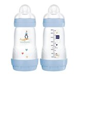 Pullo Mam Easy Start Anti-Colic sininen, 2+ kk, 2 kpl, 260 ml hinta ja tiedot | Tuttipullot ja tarvikkeet | hobbyhall.fi