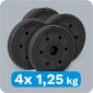 Painosarja 4x1,25 kg, reikä 31 mm. hinta ja tiedot | Käsipainot, kahvakuulat ja voimaharjoittelu | hobbyhall.fi