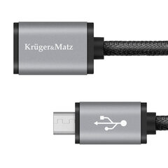 Usb-kaapeli - micro usb pistorasia - pistoke 1,0 m Kruger&Matz hinta ja tiedot | Puhelinkaapelit | hobbyhall.fi