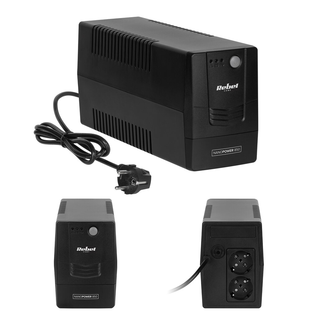 Rebel Computer Ups -malli nanopower 850 hinta ja tiedot | UPS-laitteet | hobbyhall.fi