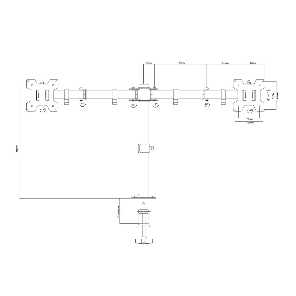 Kahden 13-27 hinta ja tiedot | Näyttötelineet | hobbyhall.fi