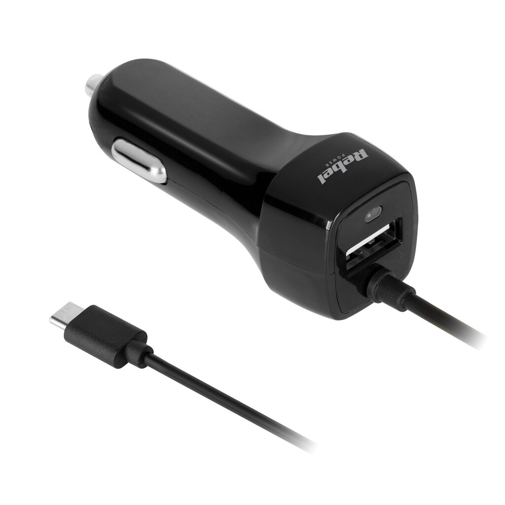 Rebel usb c -autolaturi hinta ja tiedot | Puhelimen laturit | hobbyhall.fi