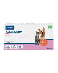 Virbac Allederm Spot-on valmiste kissoille ja pienikokoisille koirille, 6 x 2 ml hinta ja tiedot | Eläinten hoitotuotteet | hobbyhall.fi