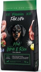 Fitmin For Life kuivaruoka pienikokoisille aikuisille koirille, lammas ja riisi, 12 kg hinta ja tiedot | Koiran kuivaruoka | hobbyhall.fi