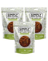 Simply From Nature Meat Noodles hirvi ja villisika, 3 x 80 g hinta ja tiedot | Koiran herkut | hobbyhall.fi