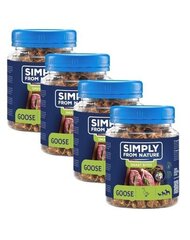 Simply From Nature Smart Bites hanhi, 4 x 130 g hinta ja tiedot | Koiran herkut | hobbyhall.fi