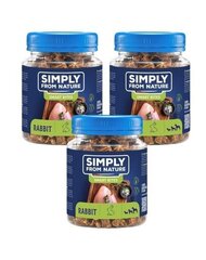 Simply From Nature Smart kani, 3 x 130 g hinta ja tiedot | Koiran herkut | hobbyhall.fi