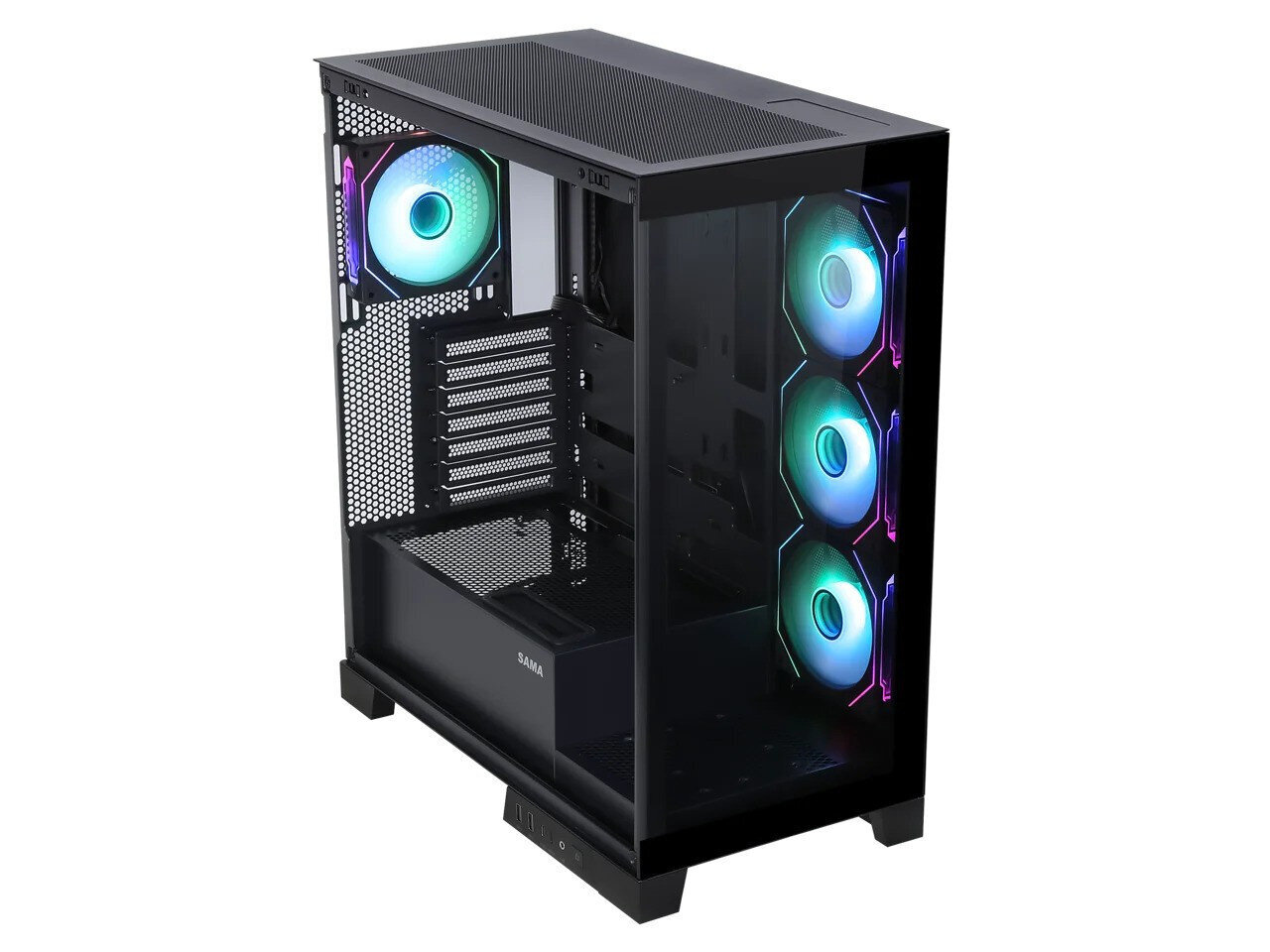 Mdata Gaming Core i9-14900F 32GB 512GB SSD 1TB HDD RTX 4070 12GB NoOS hinta ja tiedot | Pöytätietokoneet | hobbyhall.fi