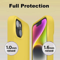 Korkealaatuinen keltainen kansi iPhoneen,Elektroniikka LV-1030, keltainen, 1 kpl hinta ja tiedot | Puhelimen kuoret ja kotelot | hobbyhall.fi