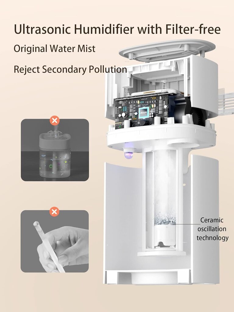 Ultraäänikostutin Jisulife hinta ja tiedot | Ilmankostuttimet | hobbyhall.fi