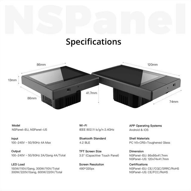 Älykkään kodin ohjauspaneeli hinta ja tiedot | Ajastimet ja termostaatit | hobbyhall.fi