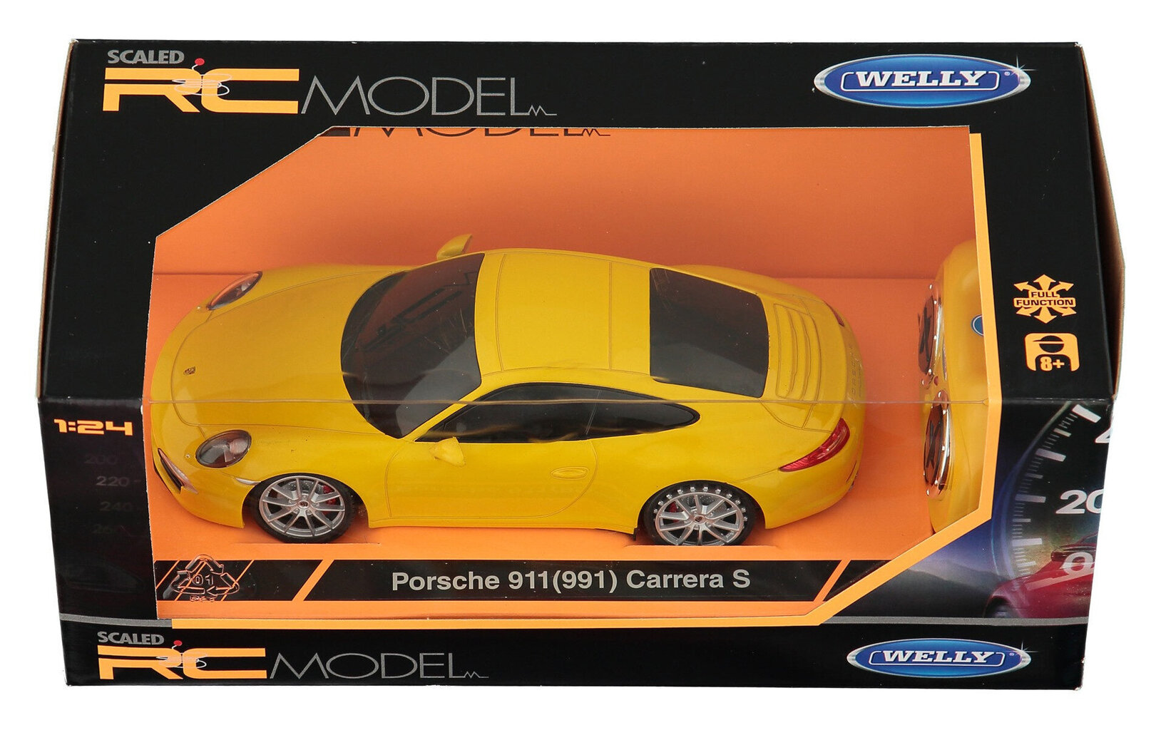 Radio-ohjattu automalli Welly 1/24 Porsche 911(991) Carrera S hinta ja tiedot | Poikien lelut | hobbyhall.fi