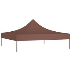 vidaXL Juhlateltan katto 2x2 m ruskea 270 g/m² hinta ja tiedot | Puutarhapaviljongit | hobbyhall.fi