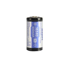 Akku piirilevyllä Xtar 650mAh 3.7V 16340 CR123 hinta ja tiedot | Paristot | hobbyhall.fi