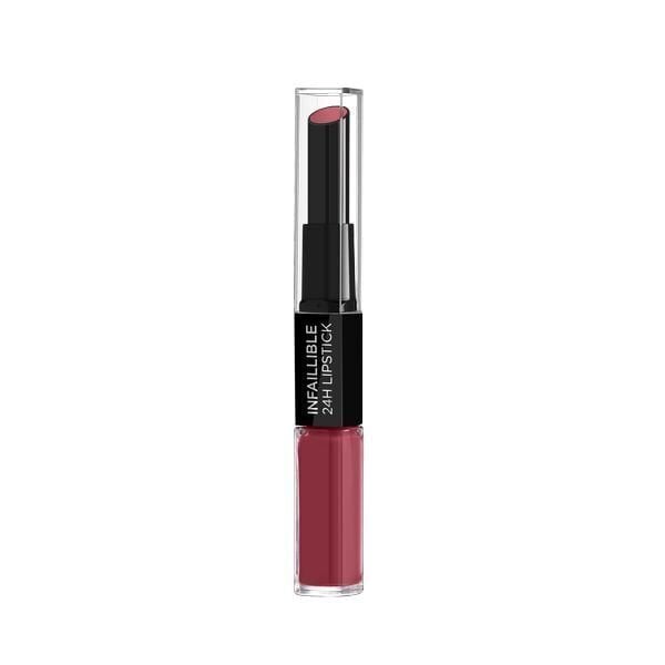 Huulipuna ja -voide L'oreal Infaillible 24H Lipstick, 302 Rose Eternite, 6 ml hinta ja tiedot | Huulipunat, huulikiillot ja huulirasvat | hobbyhall.fi