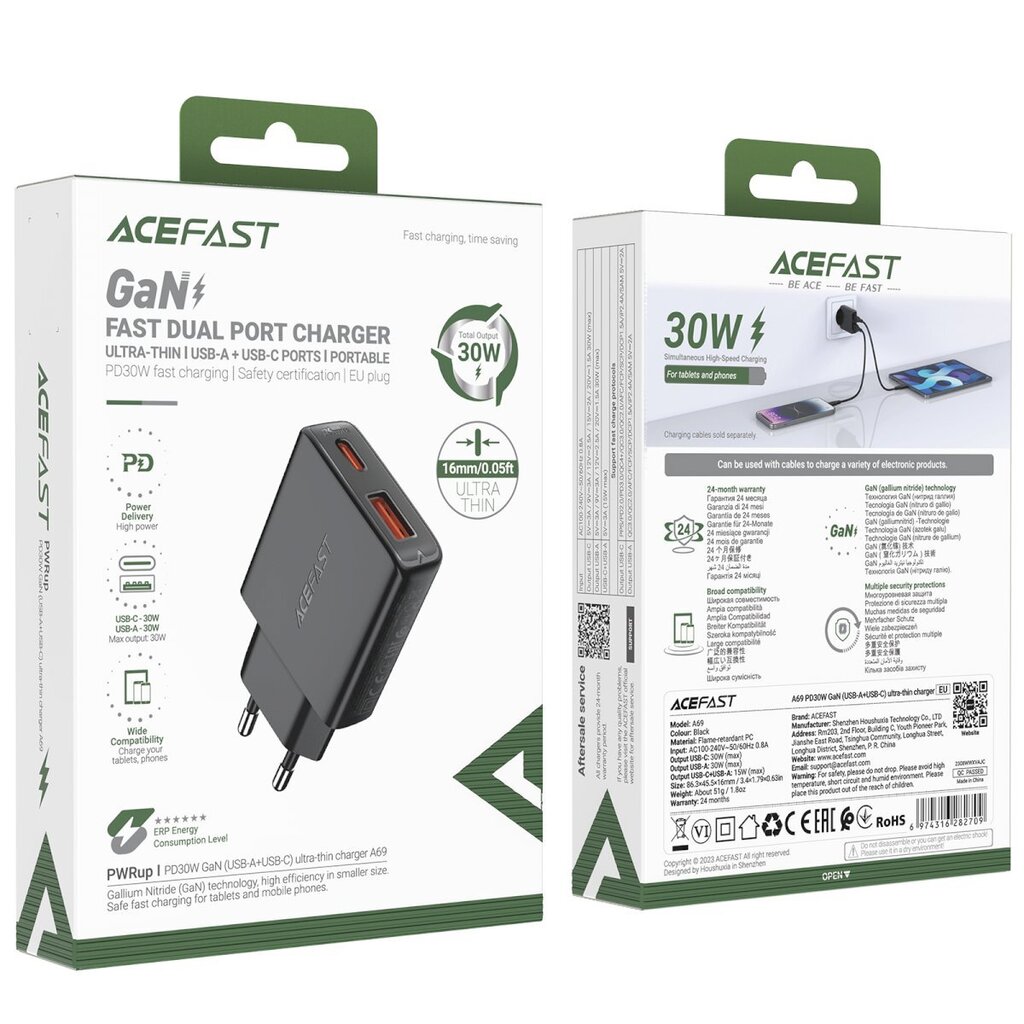 Acefast A691 hinta ja tiedot | Puhelimen laturit | hobbyhall.fi