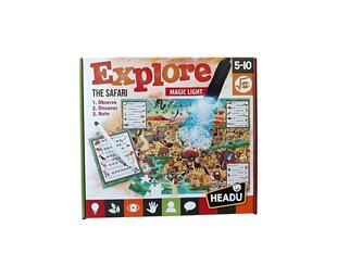 HEADU Discover safari+taskulamppu ikä 5-10 21420 hinta ja tiedot | Lautapelit ja älypelit | hobbyhall.fi