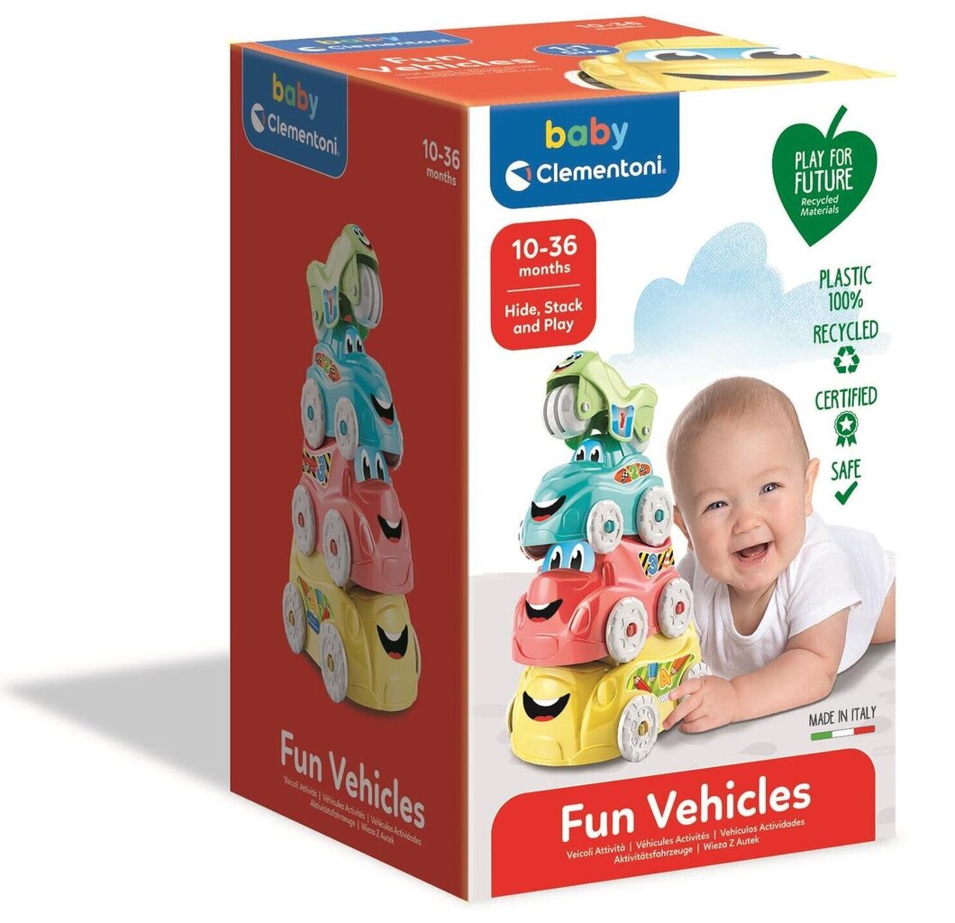 Clementoni Baby Autojen torni hinta ja tiedot | Vauvan lelut | hobbyhall.fi