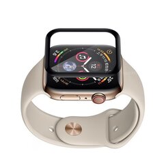 Suojalasi 3D Full Glue Apple Watch 40 mm musta hinta ja tiedot | Älykellojen ja aktiivisuusrannekkeiden lisätarvikkeet | hobbyhall.fi