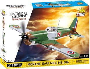 COBI HC WWII Morane-Saulnier MS.406 317kl 5724 hinta ja tiedot | LEGOT ja rakennuslelut | hobbyhall.fi