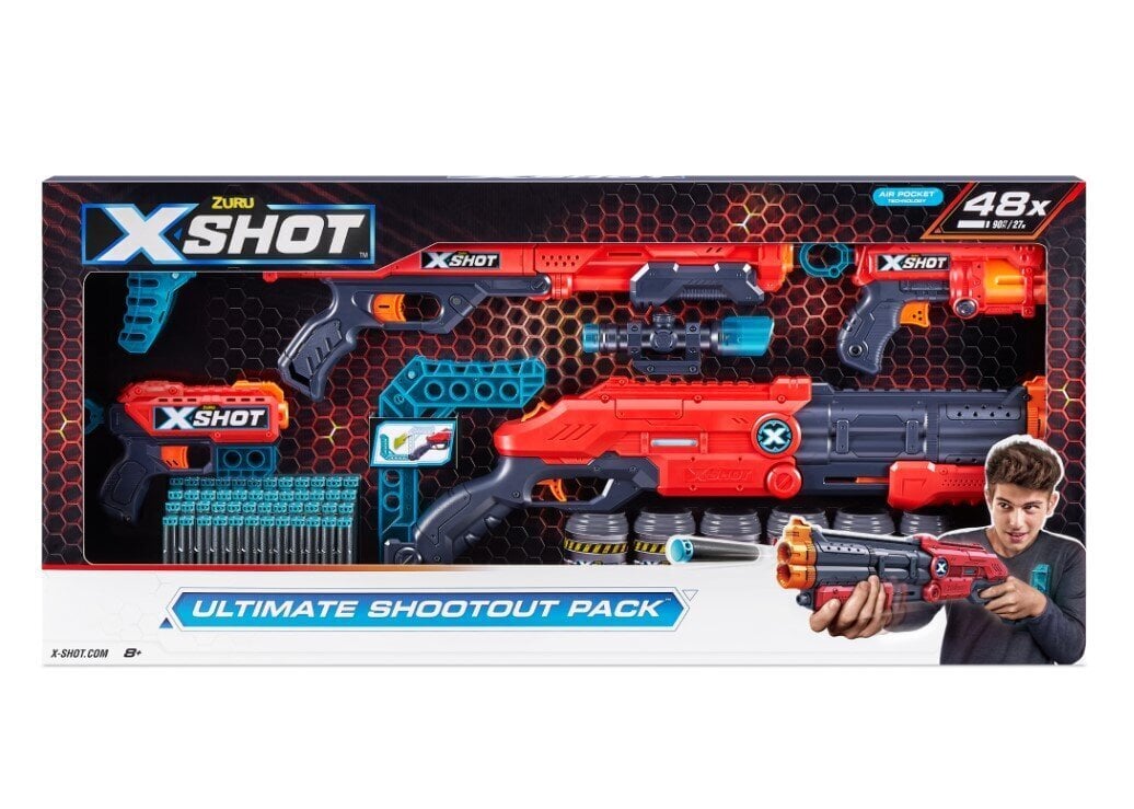 Zuru X-Shot Excel UltimShoot.36251 laukaussetti hinta ja tiedot | Poikien lelut | hobbyhall.fi