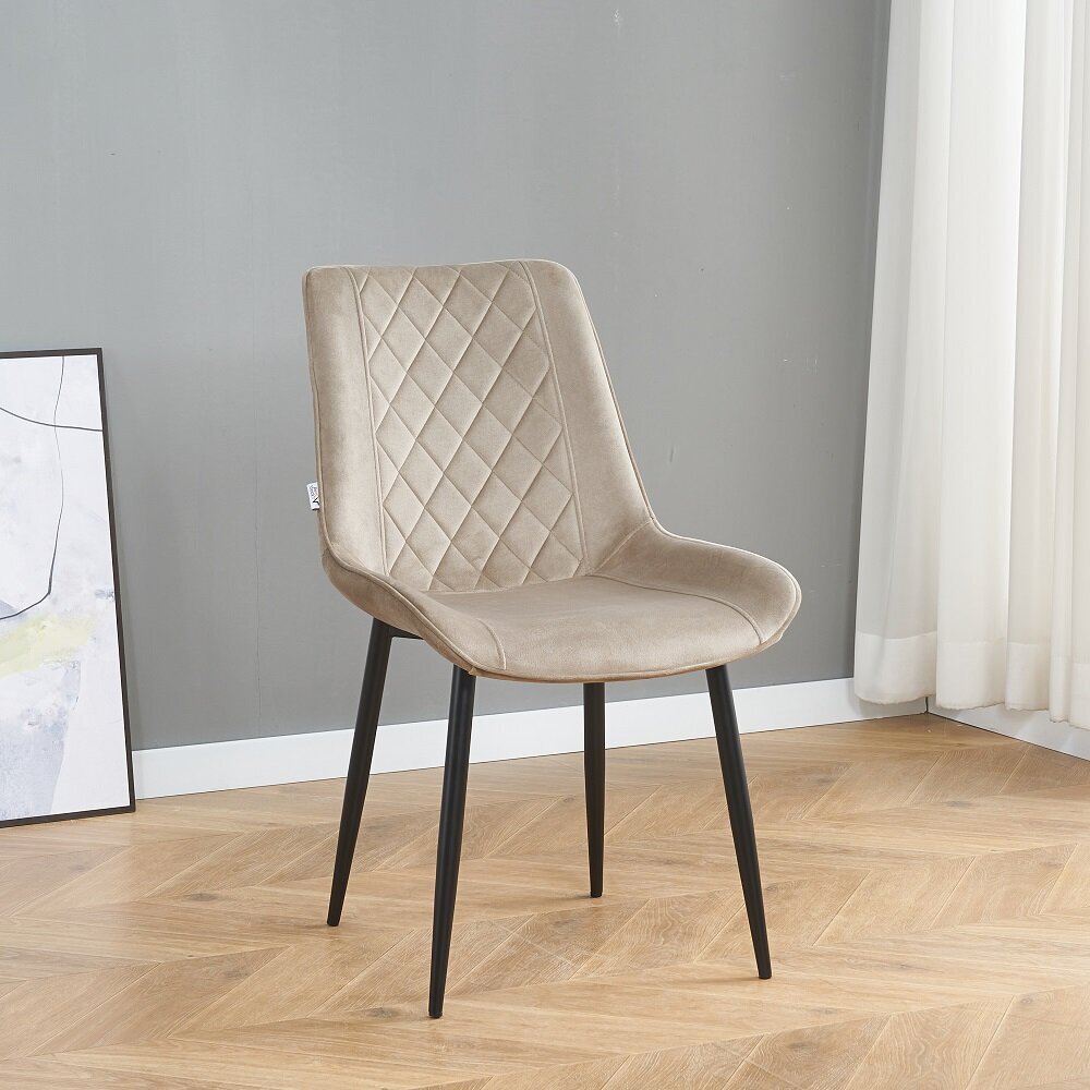 Ruokapöydän tuoli Restock Lugano, beige hinta ja tiedot | Ruokapöydän tuolit | hobbyhall.fi