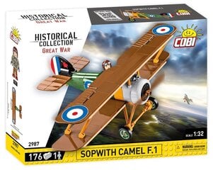 COBI HC GREAT WAR Sopwith.F.1 Camel 176kl 2987 hinta ja tiedot | LEGOT ja rakennuslelut | hobbyhall.fi