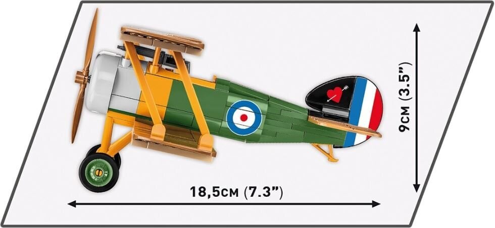 COBI HC GREAT WAR Sopwith.F.1 Camel 176kl 2987 hinta ja tiedot | LEGOT ja rakennuslelut | hobbyhall.fi