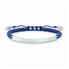 Naisten rannekorut Thomas Sabo LBA0066-897-1 16 - 19 cm Hopeinen Sininen 21 cm hinta ja tiedot | Rannekorut | hobbyhall.fi